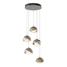 Hubbardton Forge - Canada 131125-SKT-STND-85-84-GG0711 - Brooklyn 5-Light Double Shade Pendant