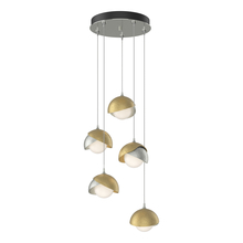 Hubbardton Forge - Canada 131125-SKT-STND-85-86-GG0711 - Brooklyn 5-Light Double Shade Pendant