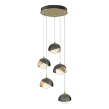 Hubbardton Forge - Canada 131125-SKT-STND-86-89-GG0711 - Brooklyn 5-Light Double Shade Pendant