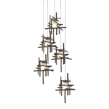 Hubbardton Forge - Canada 131128-SKT-LONG-05-YC0305 - Tura 5-Light Frosted Glass Pendant