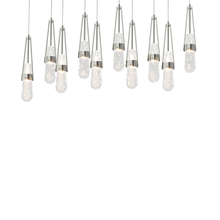 Hubbardton Forge - Canada 131200-SKT-LONG-85-YG0434 - Link 10-Light Blown Glass Pendant