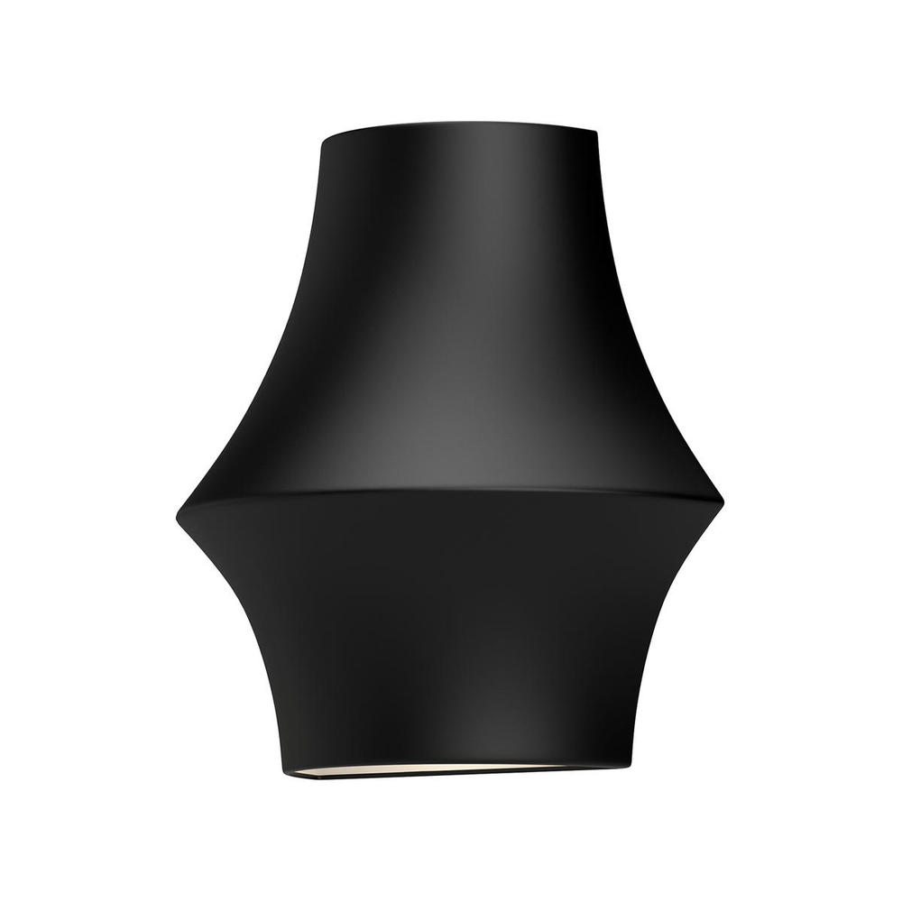 Emiko 10-in Matte Black 1 Light Wall/Vanity