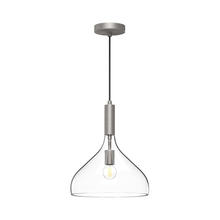 Alora Lighting PD532312BNCL - Belleview 12-in Brushed Nickel/Clear Glass 1 Light Pendant