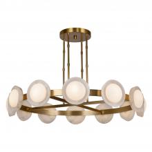  CH320050VBAR-UNV - Alonso 50-in Vintage Brass/Alabaster LED Chandeliers