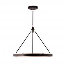  PD302732CBSS-UNV-010 - Duo 32-in Classic Black/Silver Shimmer LED Pendant