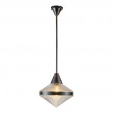 Alora Lighting PD348114UBPG - Willard 14-in Urban Bronze/Prismatic Glass 1 Light Pendant