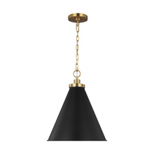 Visual Comfort & Co. Studio Collection CP1271MBKBBS - Medium Cone Pendant