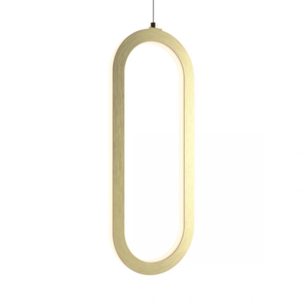 Single Vertical Oblong Pendant 16&#39;&#39;