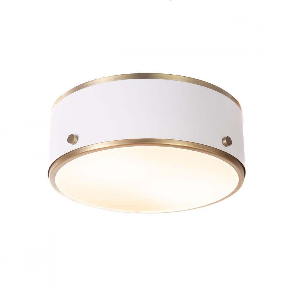 Percussion - 3 Light Ceiling Light In White with Soft Gold