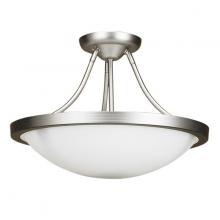 Russell Lighting 333-703/BCH - Monroe Semi Flush Mount Brushed Chrome