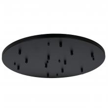 Russell Lighting AC5012/BK - Nova - 12 Port Round Canopy in Black