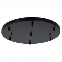 Russell Lighting AC5017/BK - Nova - 7 Port Round Canopy in Black