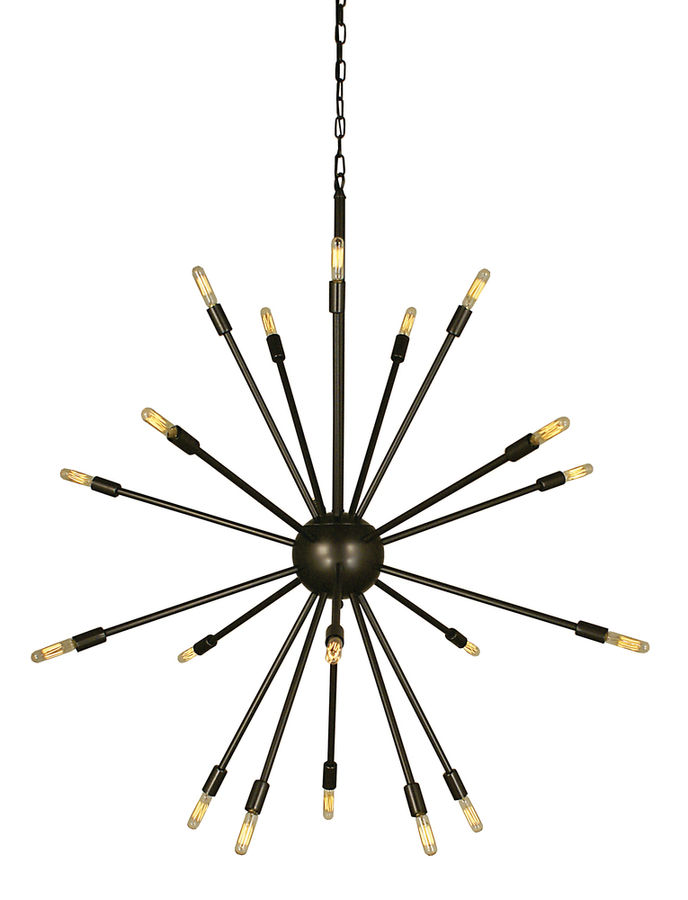 24-Light Polished Nickel Simone Chandelier