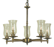 Framburg 2505 PB - 5-Light Polished Brass Sheraton Dining Chandelier