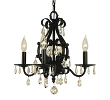 Framburg 2984 BN - 4-Light Brushed Nickel Liebestraum Mini Chandelier