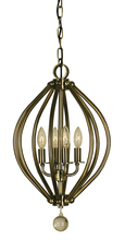 Framburg 4344 MB - 4-Light Mahogany Bronze Chandelier