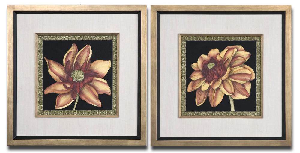 Uttermost Patterned Floral Art Set/2