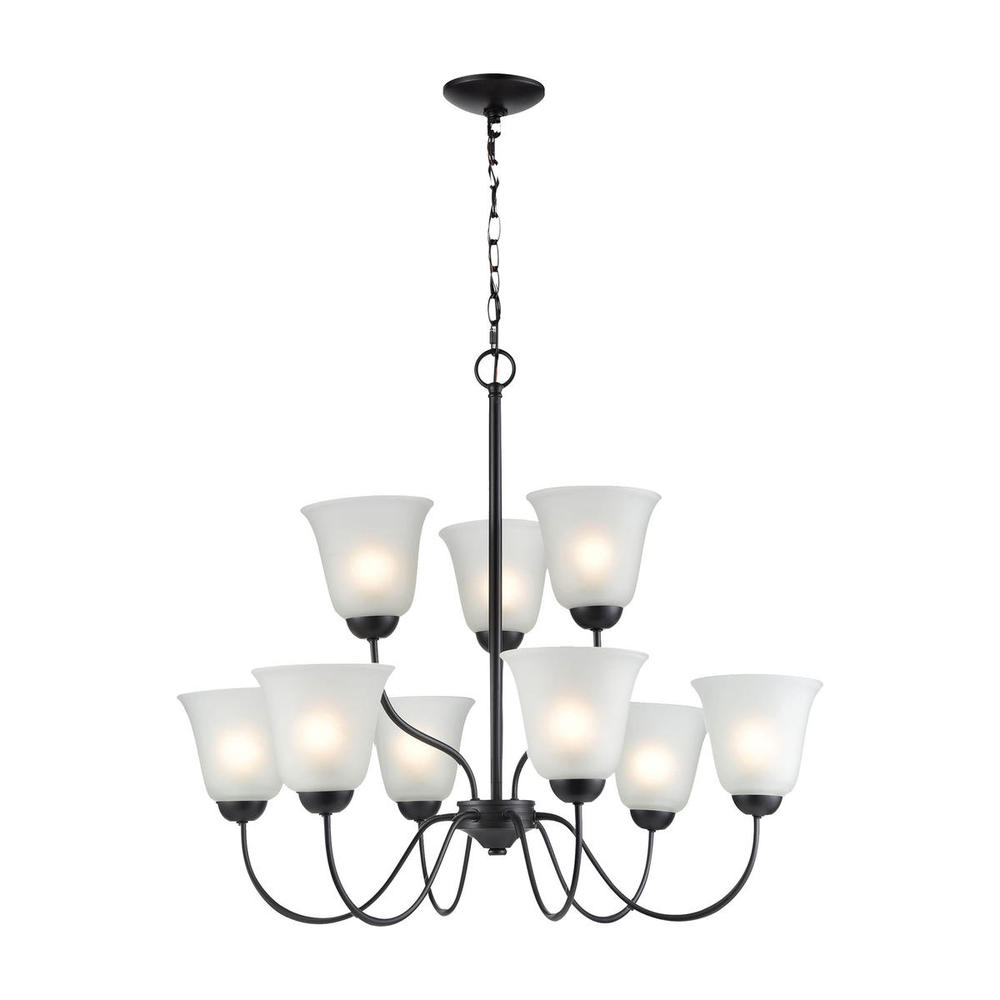 Thomas - Conway 26'' Wide 9-Light Chandelier - Oil Rubbed Bronze