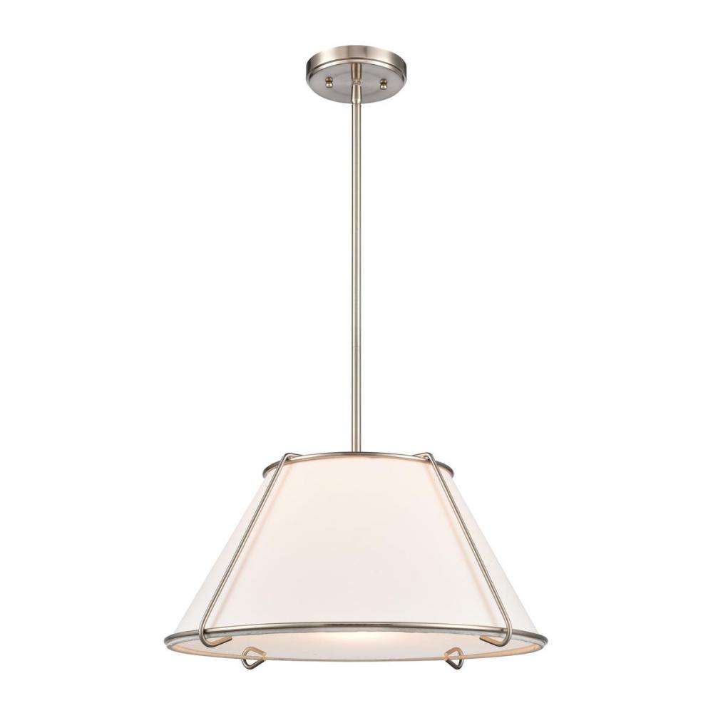 Regalia 18&#39;&#39; Wide 1-Light Pendant - Satin Nickel