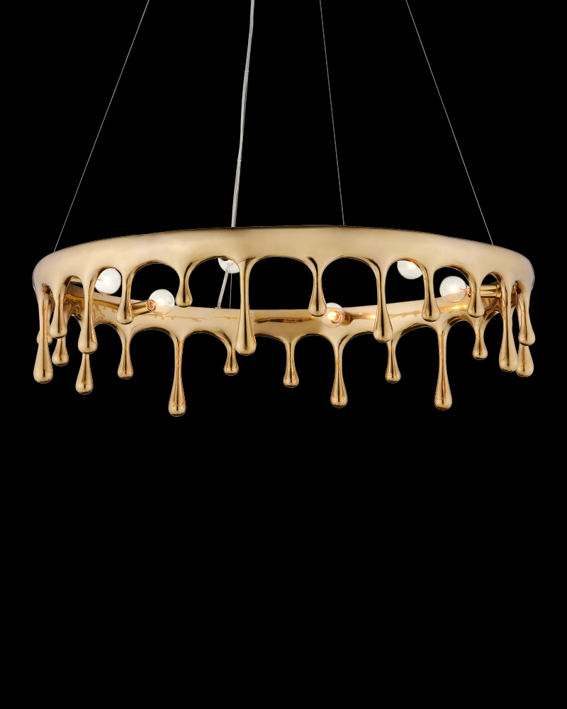 Liquid Gold Chandelier