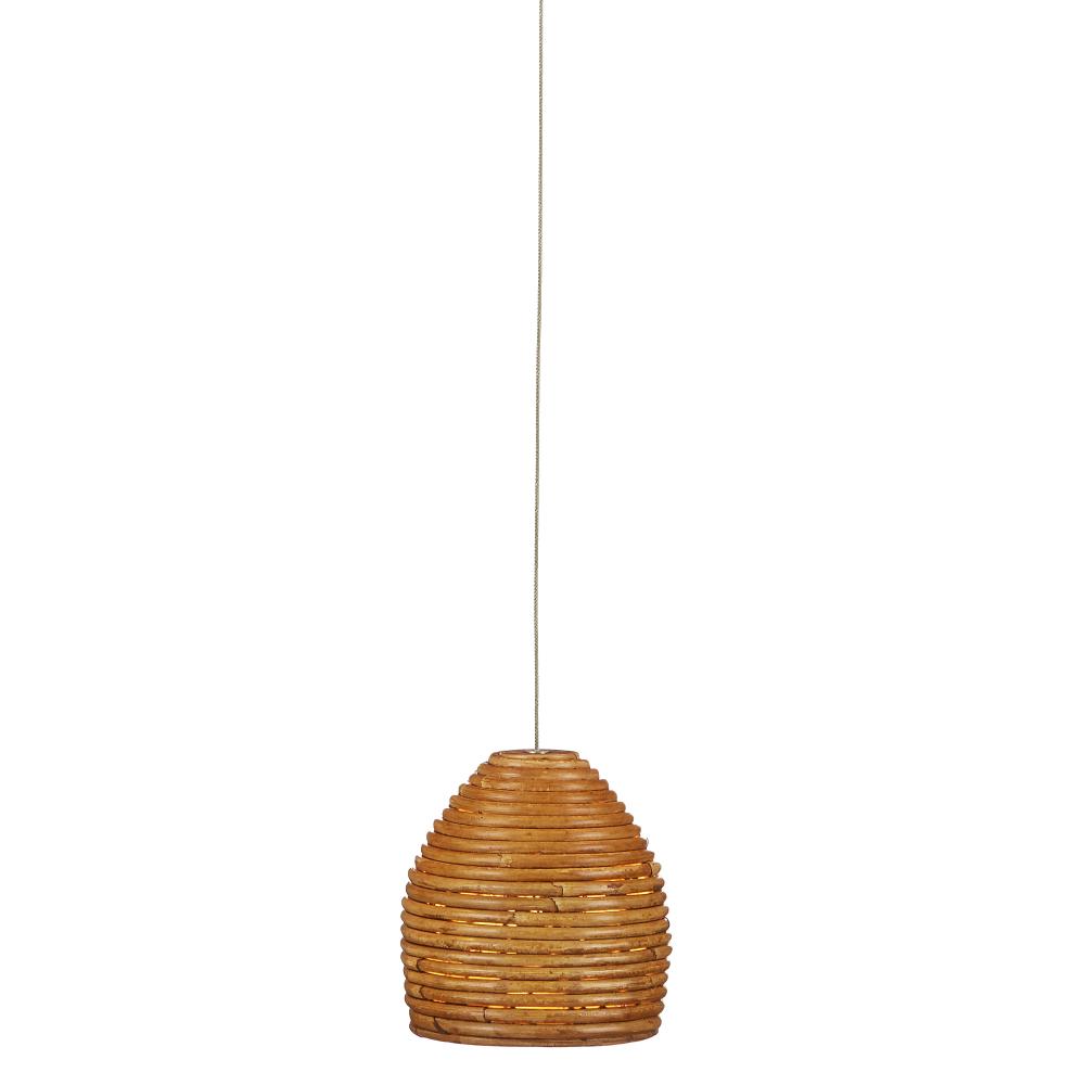 Beehive 1-Light Round Multi-Drop Pendant