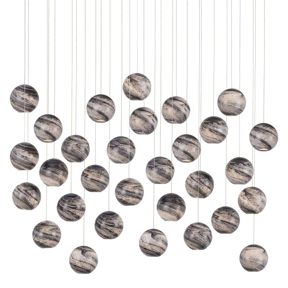 Palatino 30-Light Linear Multi-Drop Pendant