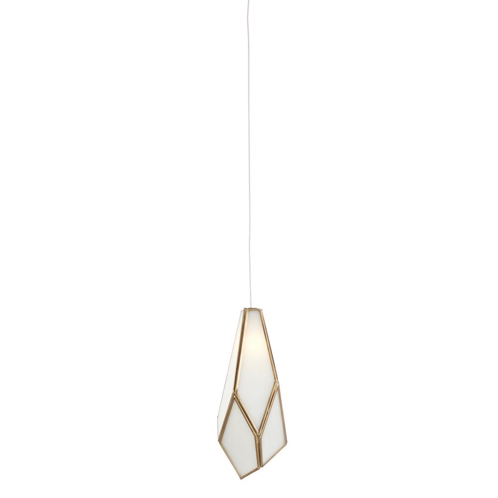 Glace White 1-Light Round Multi-Drop Pendant