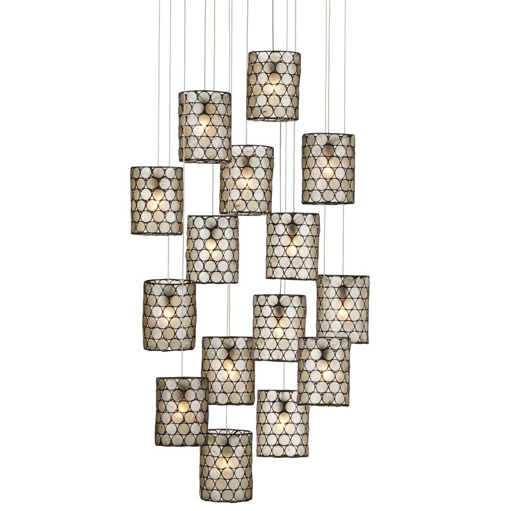 Regatta 15-Light Round Multi-Drop Pendant