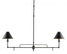 Currey 9000-0114 - Prosperity Black Rectangular Chandelier