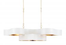 Currey 9000-0854 - Grand Lotus White Oval Chandelier