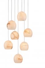 Currey 9000-0897 - Lazio 7-Light Round Multi-Drop Pendant