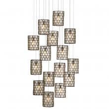 Currey 9000-1050 - Regatta 15-Light Round Multi-Drop Pendant