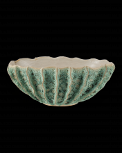 Currey 1200-0962 - Sunken Boat Oval Green Bowl