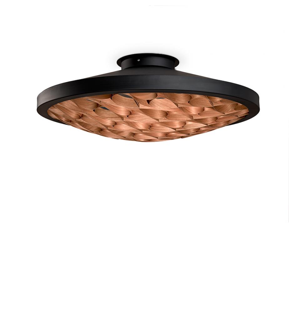 Cervantes Black Ceiling Light Brown