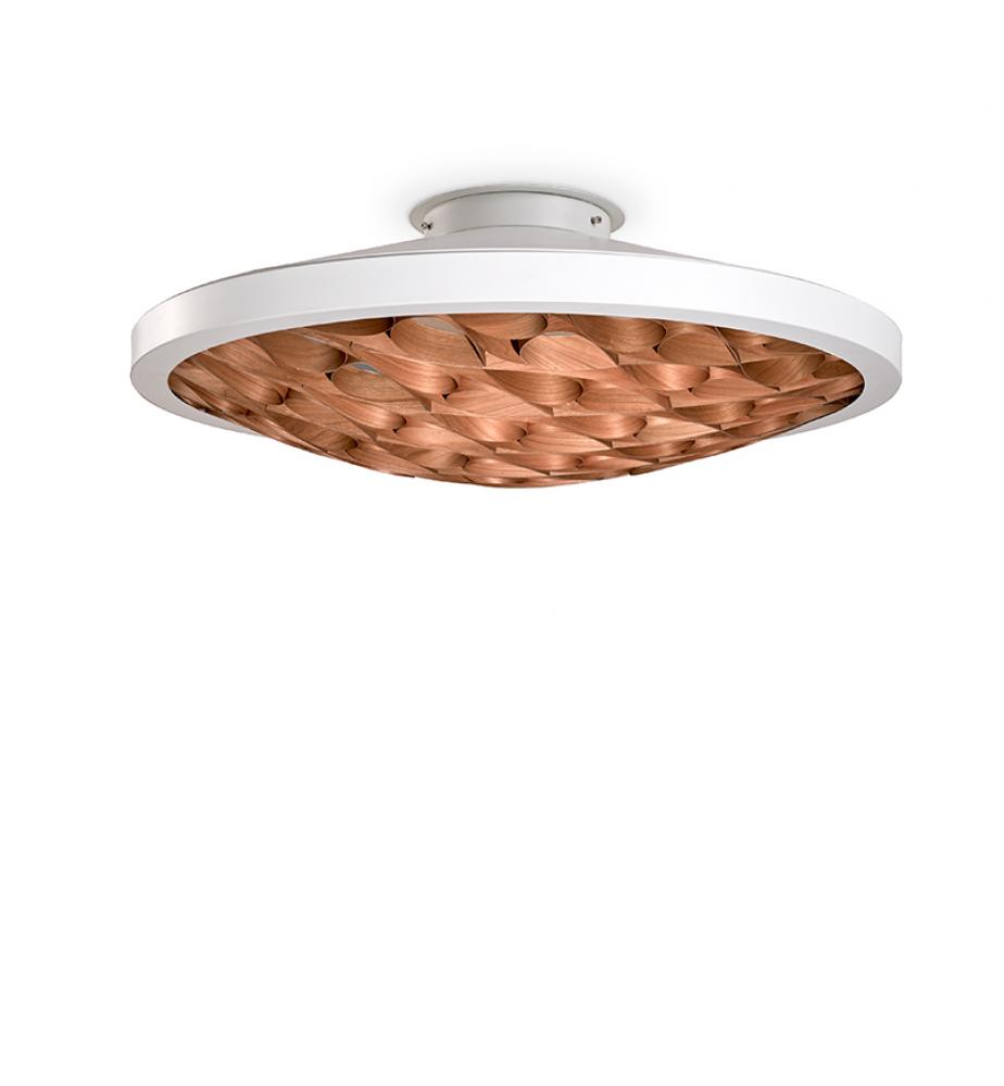 Cervantes White Ceiling Light Brown