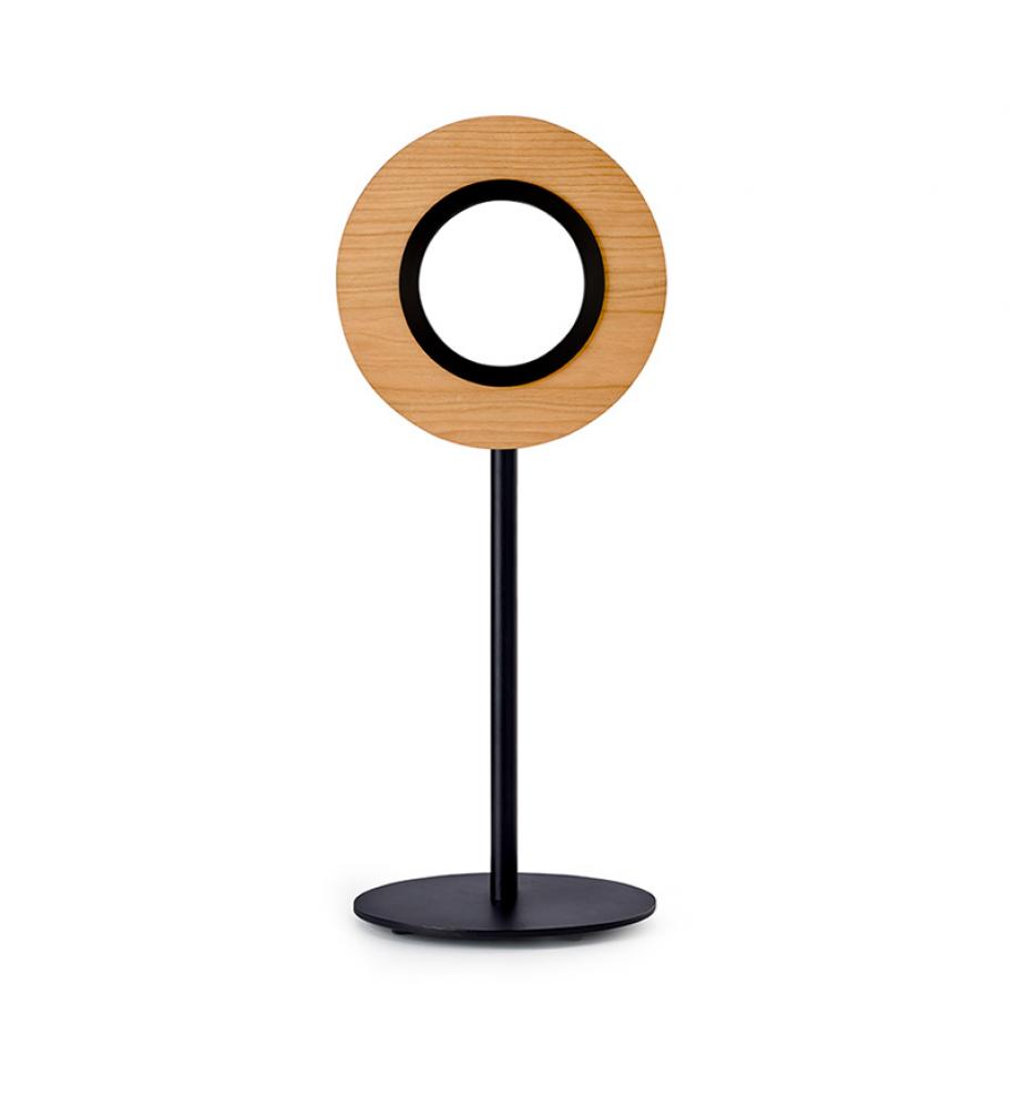 Lens Circular Table Black Brown