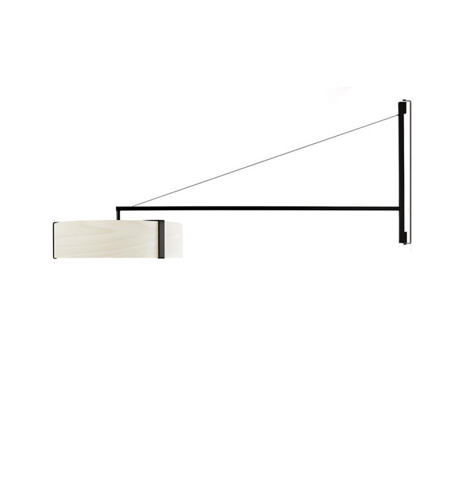 Thesis Wall Sconce Black White