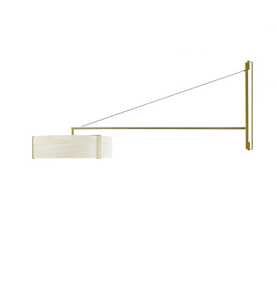 Thesis Wall Sconce Gold White