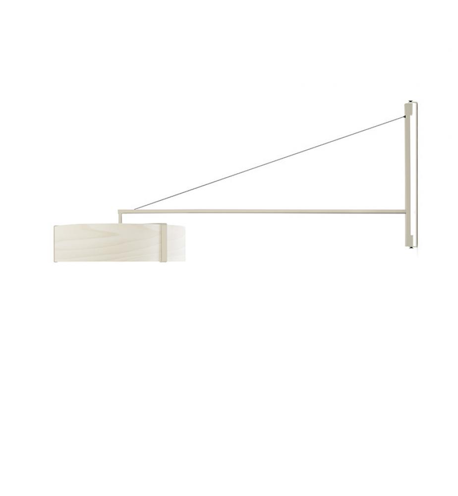 Thesis Wall Sconce Ivory White