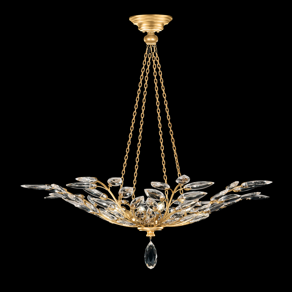 Crystal Laurel 35"W Round Pendant