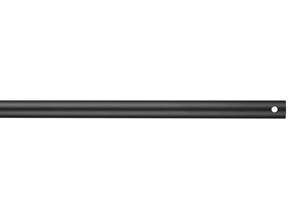 36" Downrod in Midnight Black